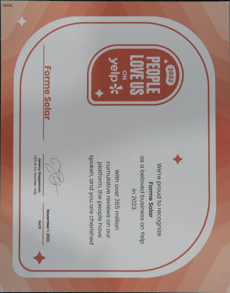 Slide of Forme Solar - Rancho Cucamonga