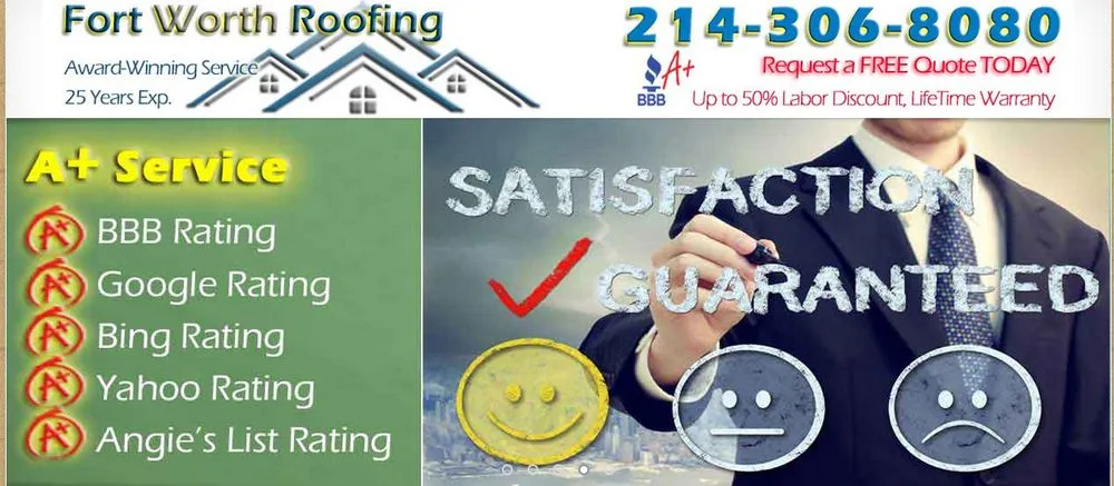 Slide of Fort Worth Roofing Contractors