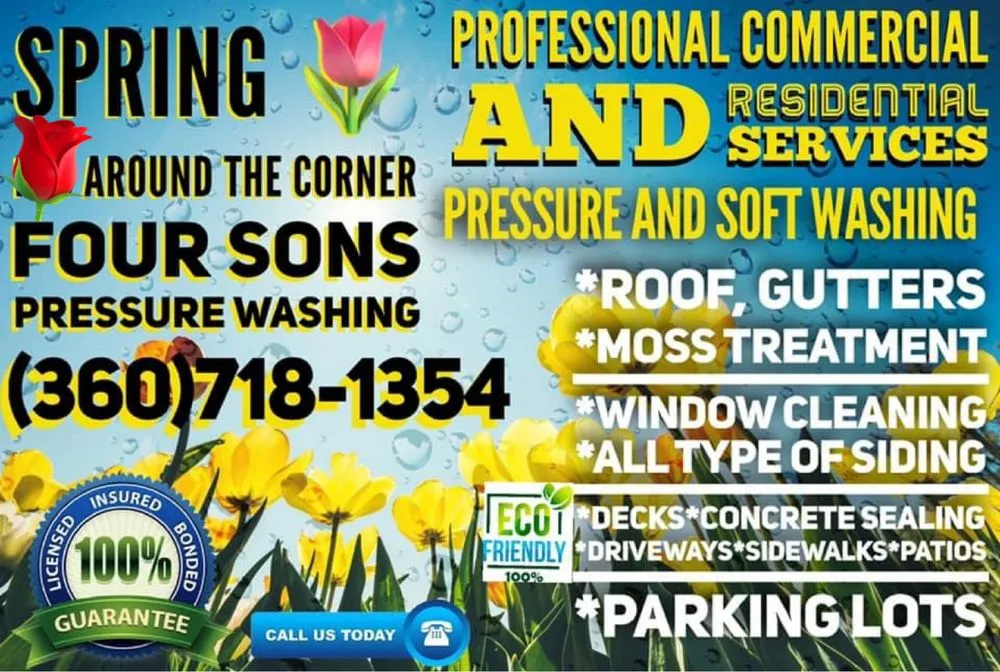 Slide of Four Sons Pressure Washing