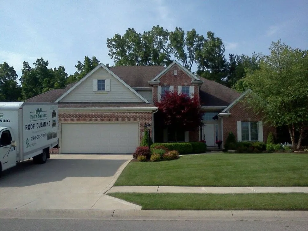 Slide of Four Square Roof Cleaning