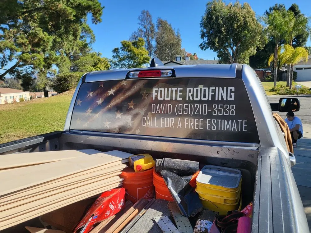 Slide of Foute Roofing