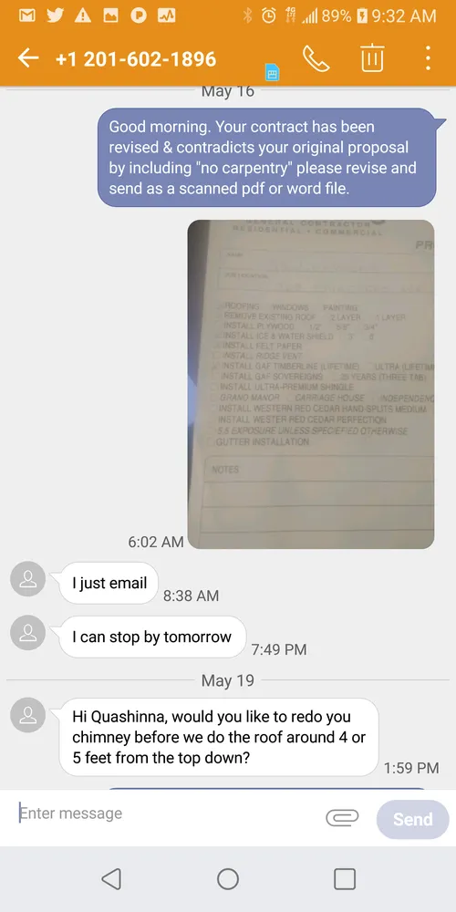 Slide of FP Contruction Roofing Company