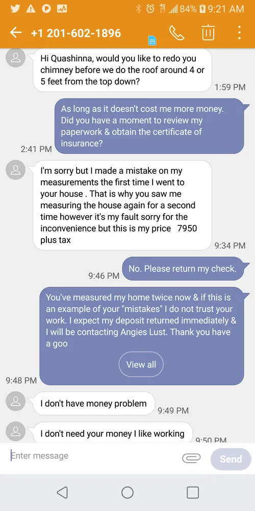 Slide of FP Contruction Roofing Company