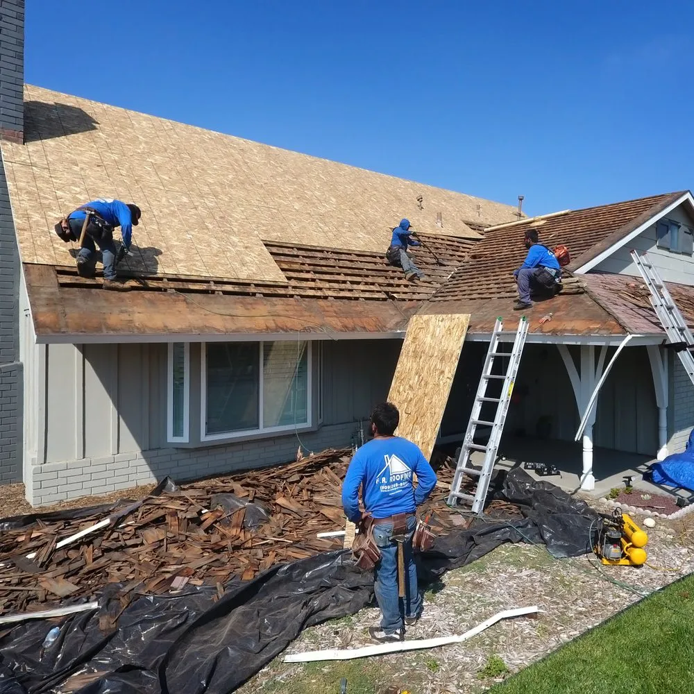 Slide of FR Roofing Services