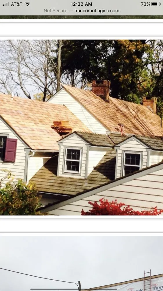 Emergency roof replacement same-day service in Pipersville, PA by Franco Roofing
