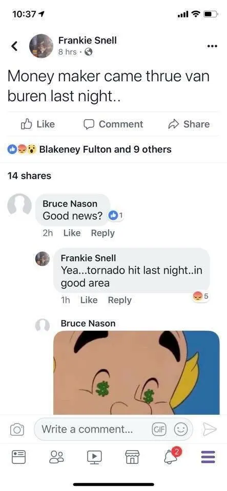 Slide of Frankie Snell Roofing and siding