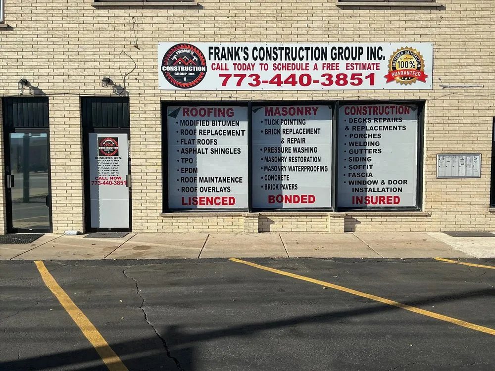 Slide of Frank's Construction Group