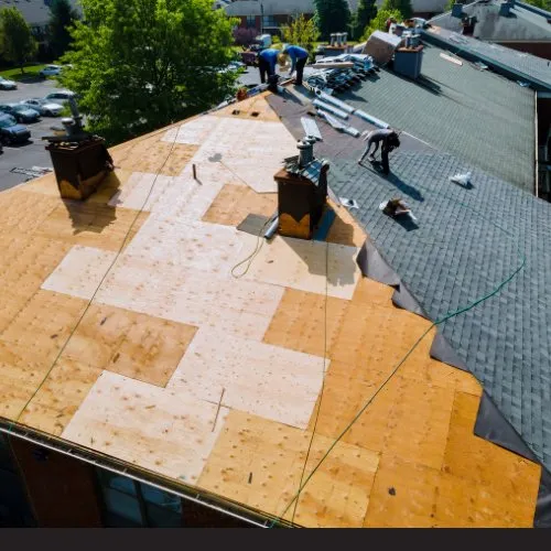 Slide of Fred Meyer Roofing