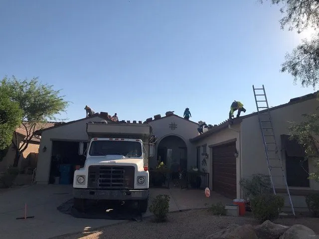 Slide of Freddy's Roofing