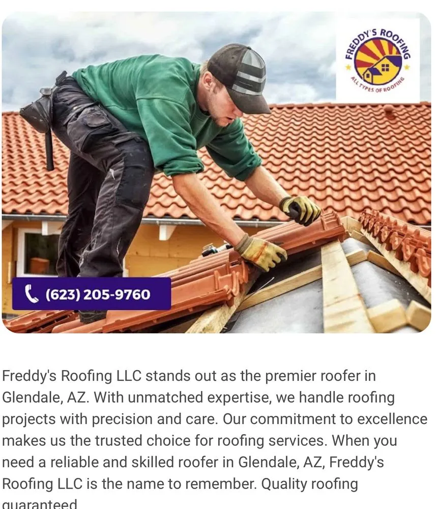 Slide of Freddy's Roofing