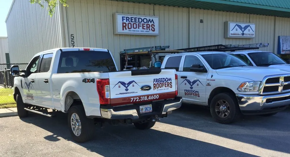 Slide of Freedom Roofers