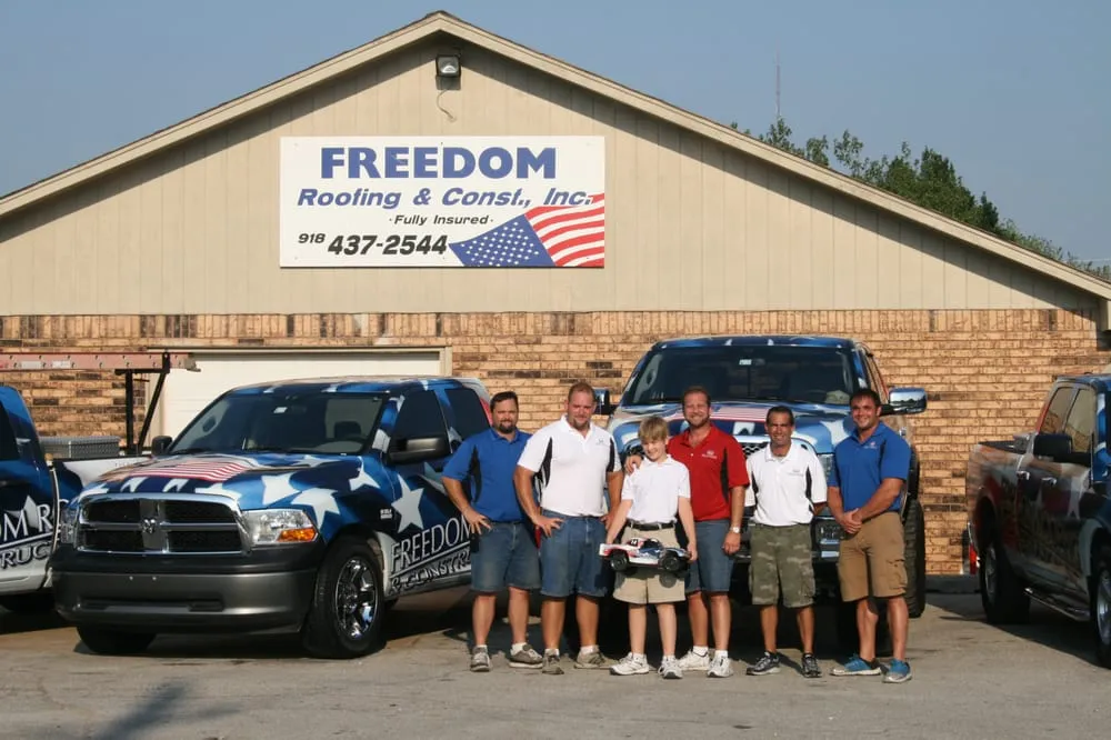 Slide of Freedom Roofing and Construction