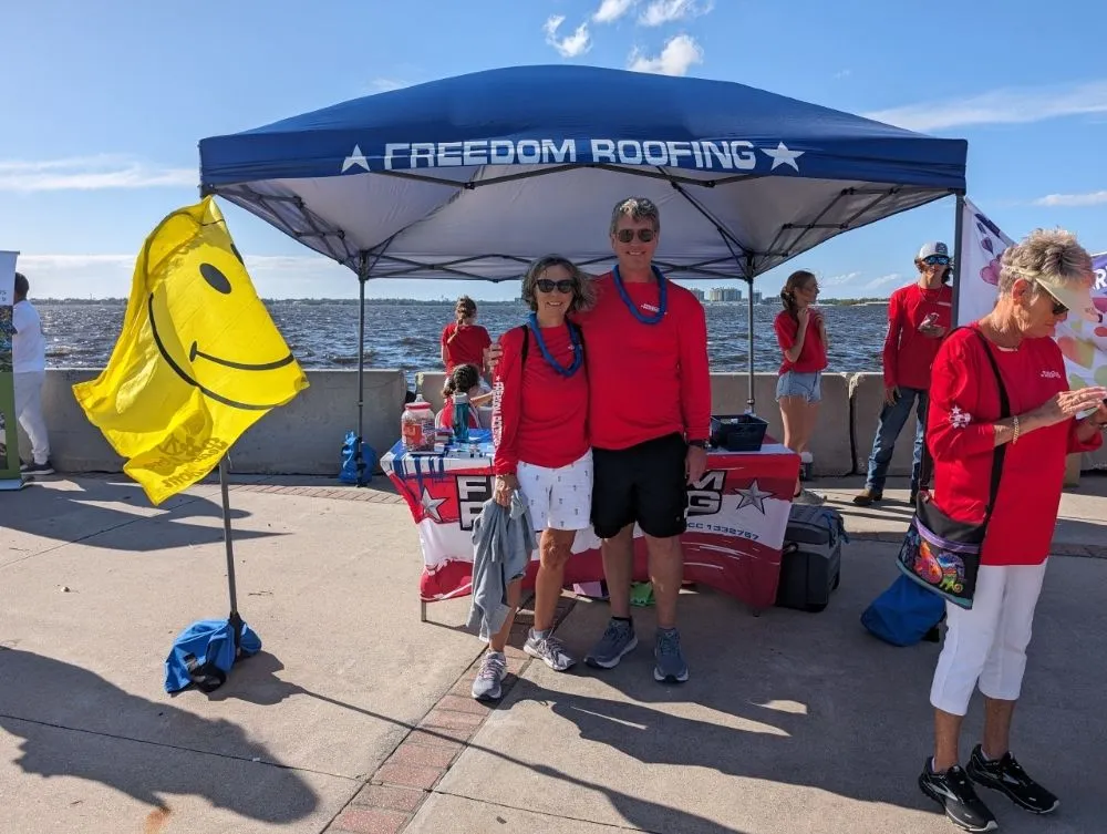 Slide of Freedom Roofing