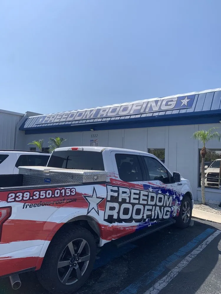Slide of Freedom Roofing