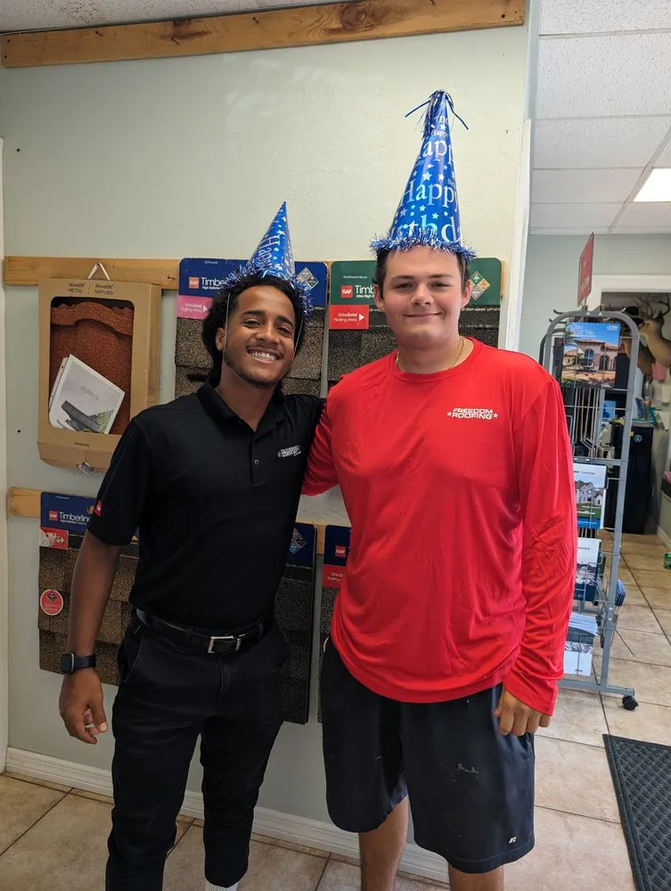 Slide of Freedom Roofing