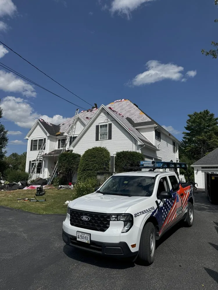 Slide of Freedom Roofing Maine