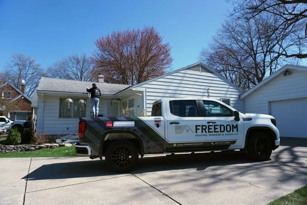 Slide of Freedom Roofing Windows and Siding