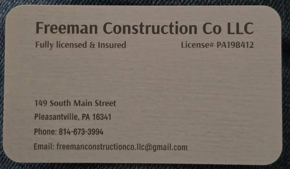 Reliable roof installation experts serving Pleasantville, PA - Freeman Construction