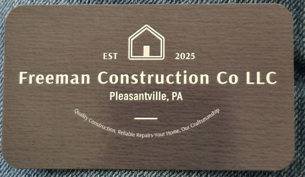 Local residential roofing service in Pleasantville, PA by Freeman Construction