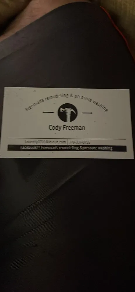 Slide of Freeman’s Remodeling & Pressure Washing