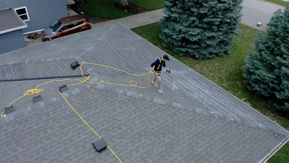 Slide of Fresh Roof of Columbus