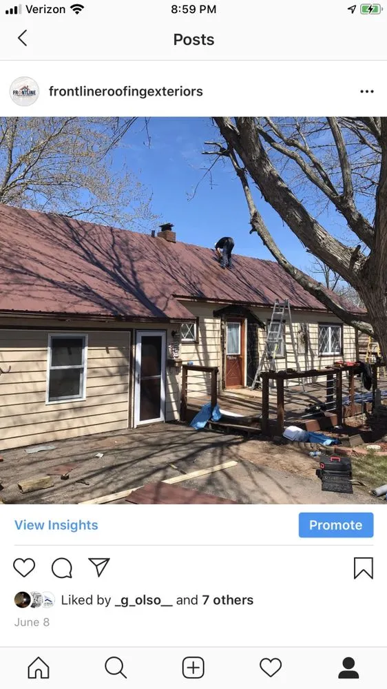 Slide of Frontline Roofing and Exterior