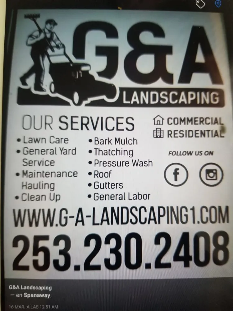 Slide of G&A Landscaping