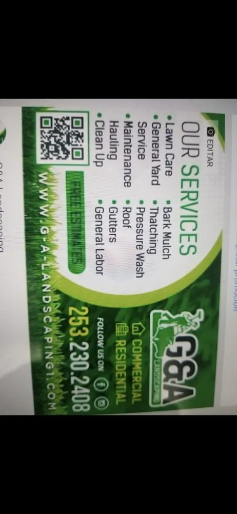 Slide of G&A Landscaping