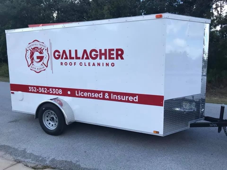 Slide of Gallagher Roof Cleaning