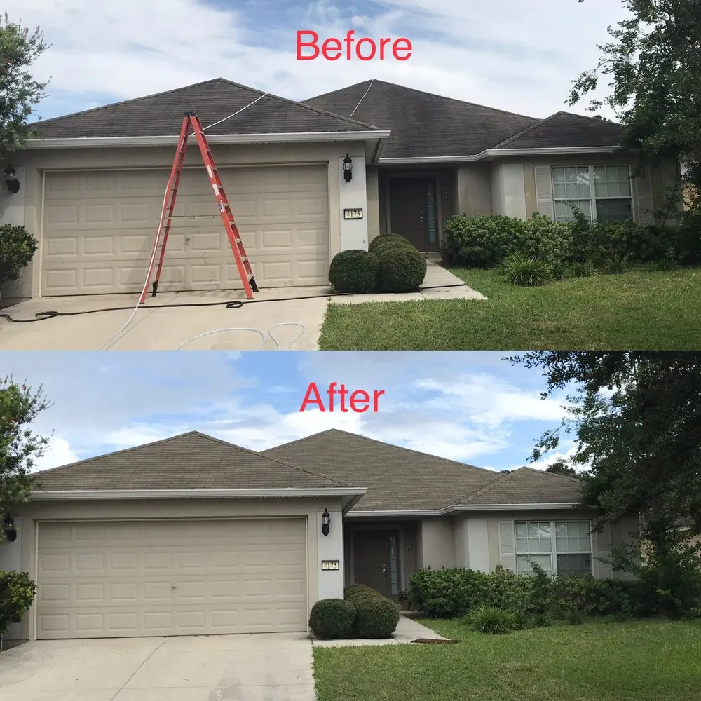 Slide of Gallagher Roof Cleaning