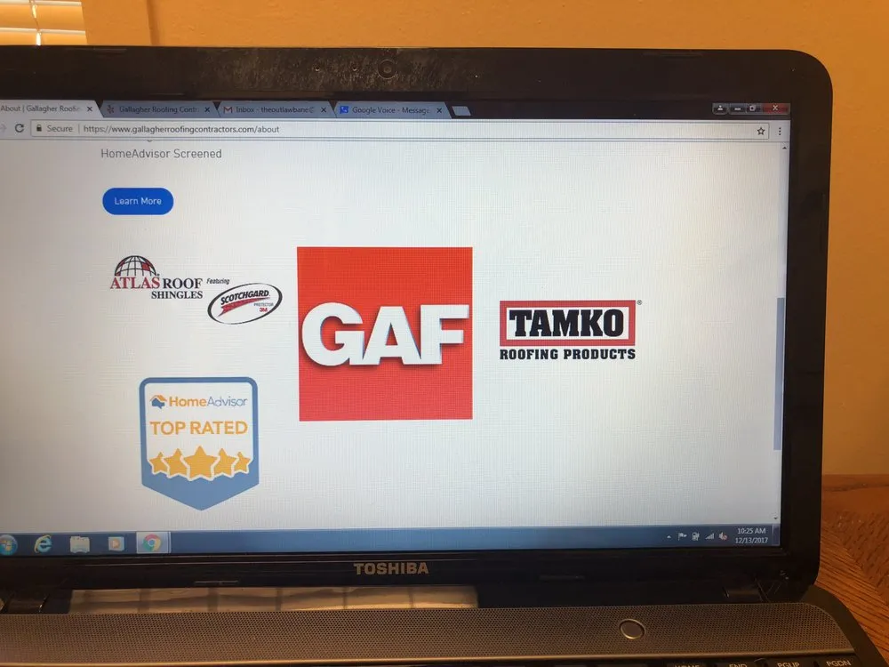 Slide of Gallagher Roofing Contractors