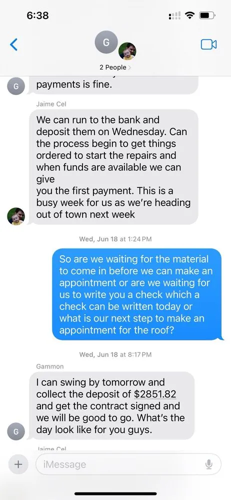 Slide of Gammon Exteriors