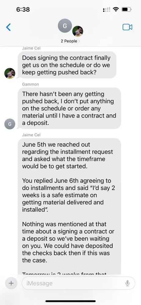 Slide of Gammon Exteriors