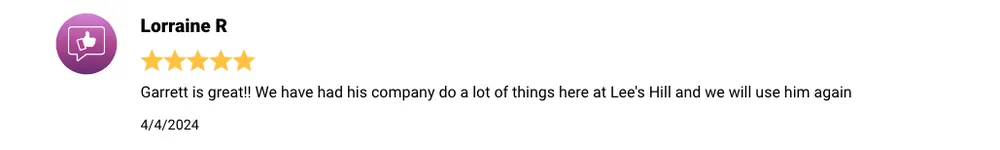 Slide of Garrett Group Construction