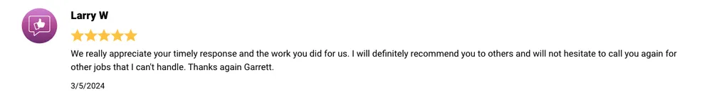 Slide of Garrett Group Construction