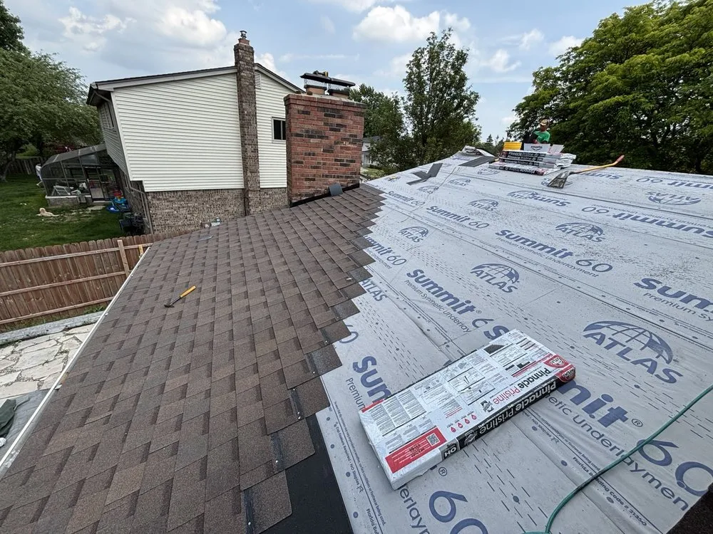 Licensed flat roof repair in St Clair Shores, MI by Gasparotto Roofing