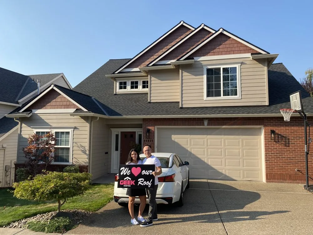 Slide of Geek Roofing