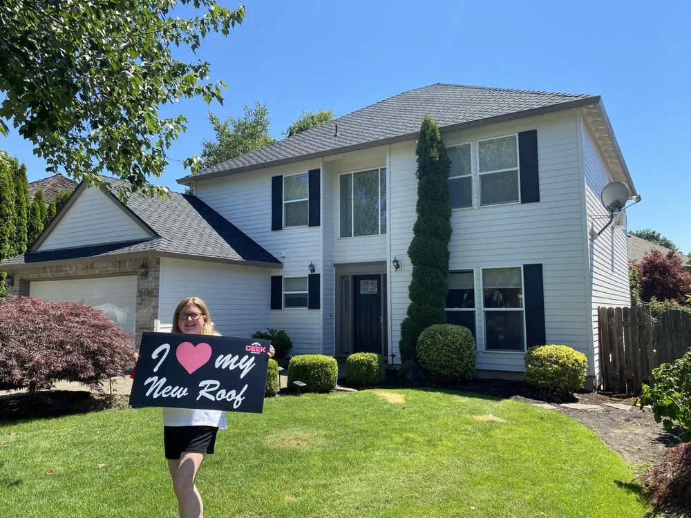 Slide of Geek Roofing