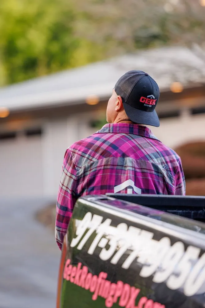 Slide of Geek Roofing