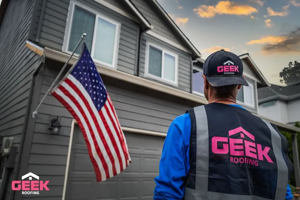 Slide of Geek Roofing