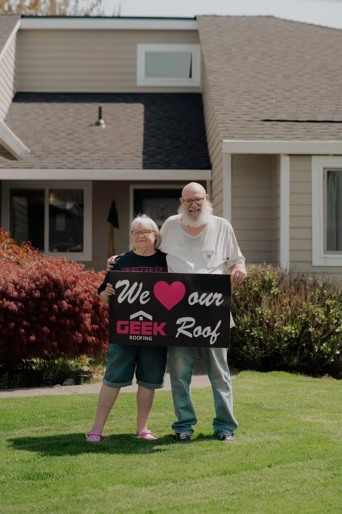 Slide of Geek Roofing