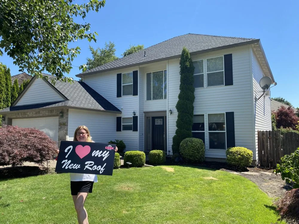 Slide of Geek Roofing