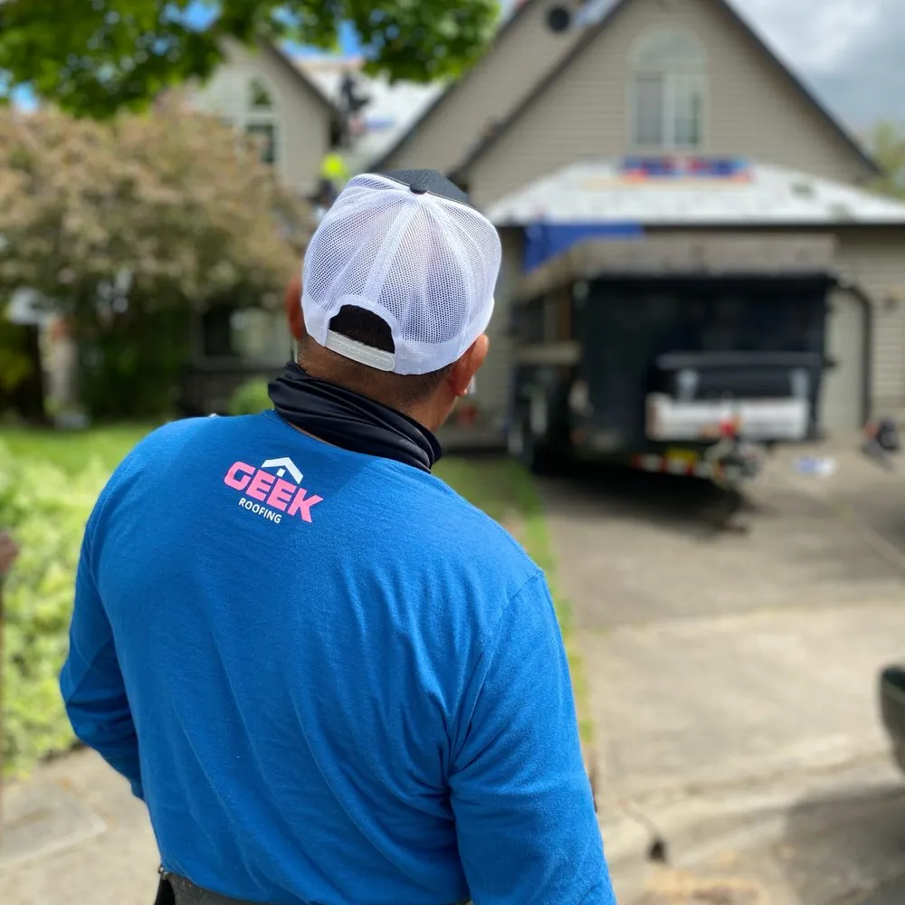 Slide of Geek Roofing