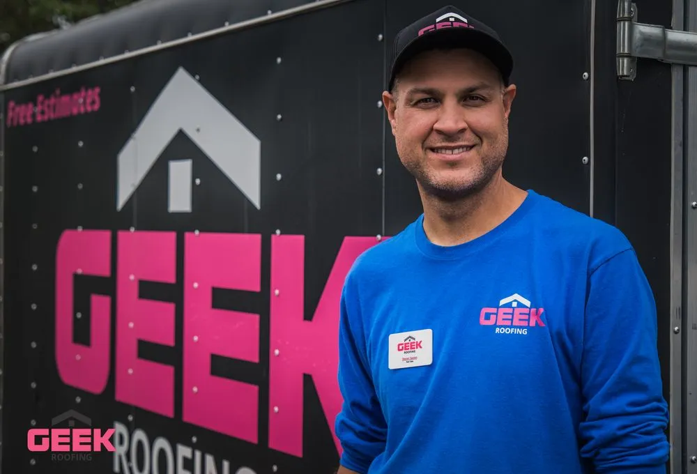 Slide of Geek Roofing