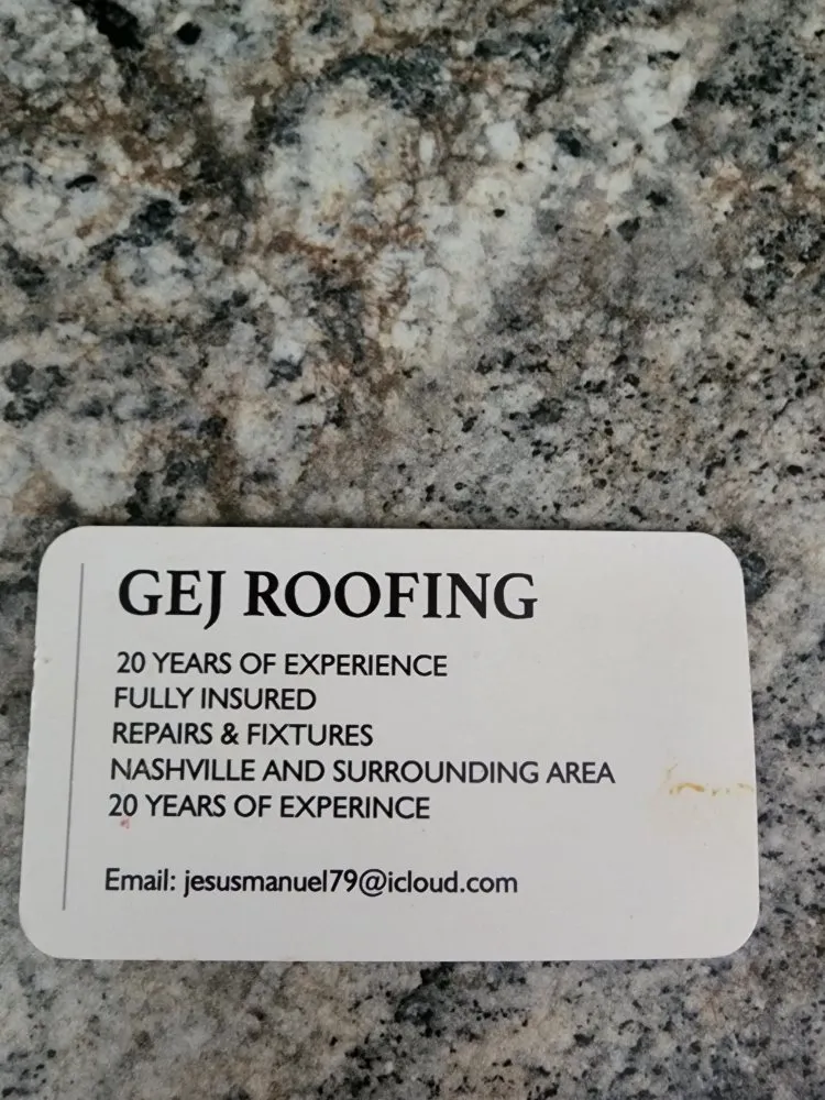 Slide of GEJ Roofing