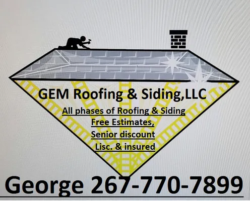 GEM Roofing and Siding Logo