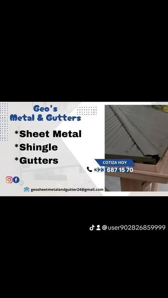 Slide of Geo' Metal  And Gutters