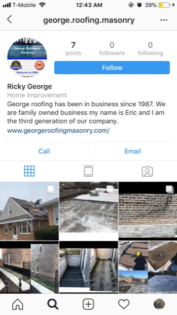 Slide of George Roofing & Masonry