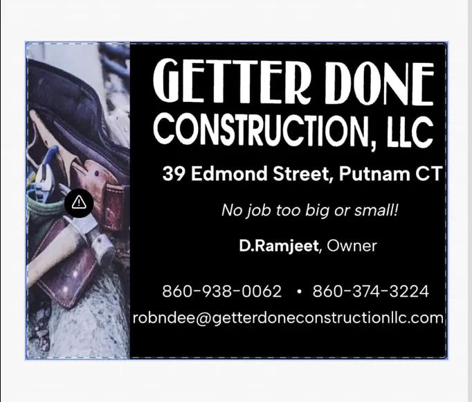 Slide of Getter Done Construction