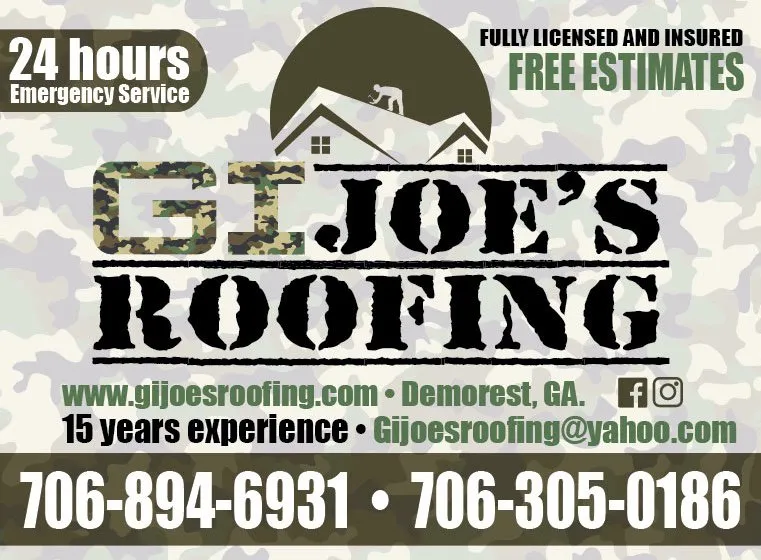 Slide of GI Joe's Roofing